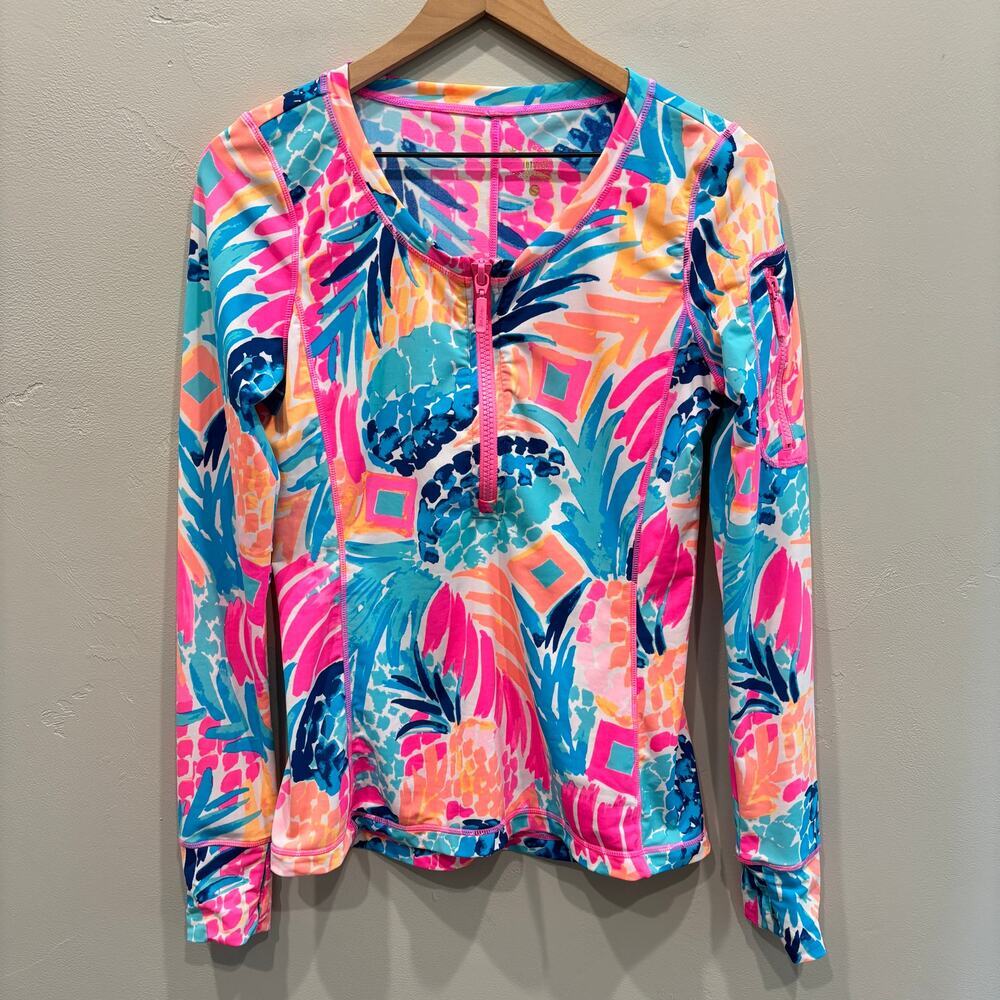Lilly Pulitzer Luxletic UPF 50+ Kona Sunguard Goombay Smashed - Size: Small - Picture 3 of 9